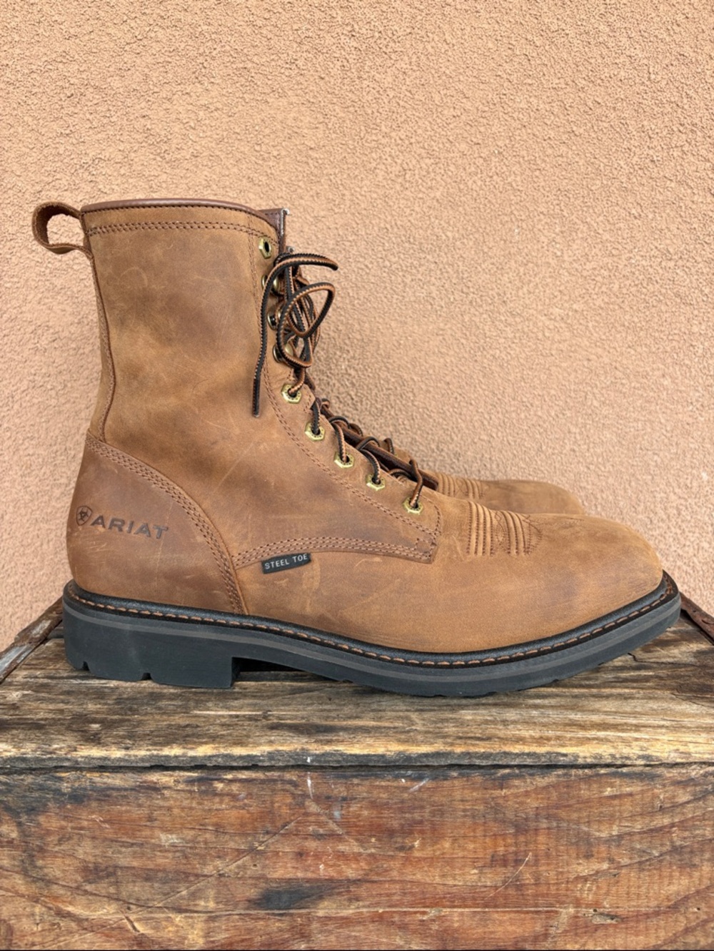 Ariat Men’s Cascade 8” Lace-Up Steel Toe Work Boot